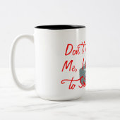 Ich werde dafür bezahlt, Leute lustig zu machen Zweifarbige Tasse (Links)