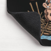 Ich werde Dam Funny Beaver Sticker sein Mousepad (Ecke)
