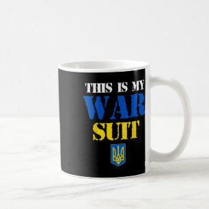 Ich werde das Kostüm tragen, wenn dieser Krieg vor Kaffeetasse