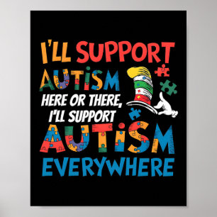 Ich werde das T-Shirt zur Sensibilisierung für Aut Poster