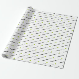 Ich werde das Tennis Wrapping Papier zurückgeben Geschenkpapier