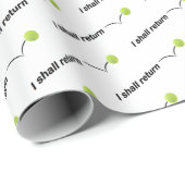 Ich werde das Tennis Wrapping Papier zurückgeben Geschenkpapier (Rolleneckpunkt)