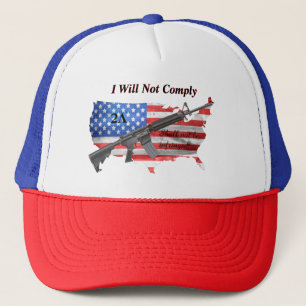 Ich werde das US-Flag AR15 2. Truckerkappe