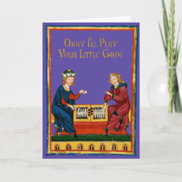 Ich werde dein Spiel spielen Feiertagskarte