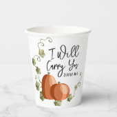 Ich werde deine Tasse tragen Pappbecher (Vorderseite)