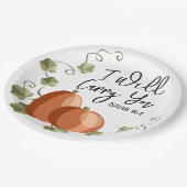 Ich werde deine Tasse tragen Pappteller (Schrägansicht)