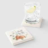 Ich werde deine Tasse tragen Steinuntersetzer (Seitenansicht)