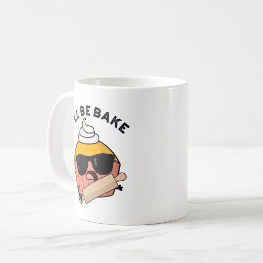 Ich werde den Funny Cupcake Pun backen Kaffeetasse (Vorderseite Links)
