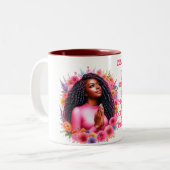 Ich werde den Herrn segnen! Zweifarbige Tasse (Vorderseite Links)