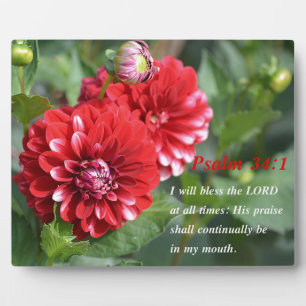 Ich werde den Herrn zu jeder Zeit segnen! Fotoplatte