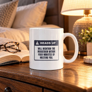 Ich werde den Marathon lustige Kaffeetasse erwähne
