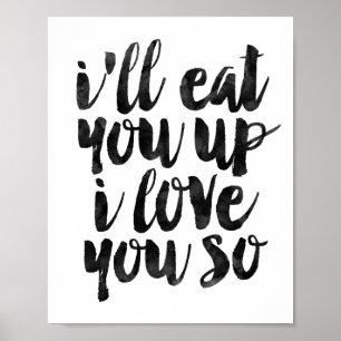 Ich werde dich auffressen, ich liebe dich so sehr poster