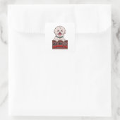 Ich werde dich beobachten quadratischer aufkleber (Tasche)