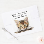 Ich werde dich beobachten quadratischer aufkleber (Umschlag)