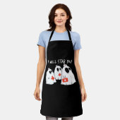 Ich werde dich ersticken Ghost Nurse Funny RN Hall Schürze (Getragen)