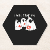Ich werde dich ersticken Ghost Nurse Funny RN Hall Untersetzer (Vorderseite)
