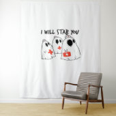 Ich werde dich ersticken Ghost Nurse Funny RN Hall Wandteppich (Beispiel)