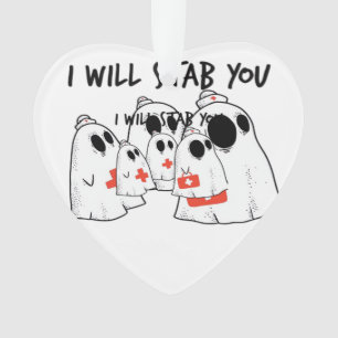 Ich werde dich Geisterkrankenschwester Funny RN Ha Ornament