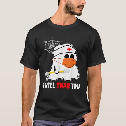 Ich werde dich Halloween-Krankenschwester Lustiger T-Shirt (Vorderseite)