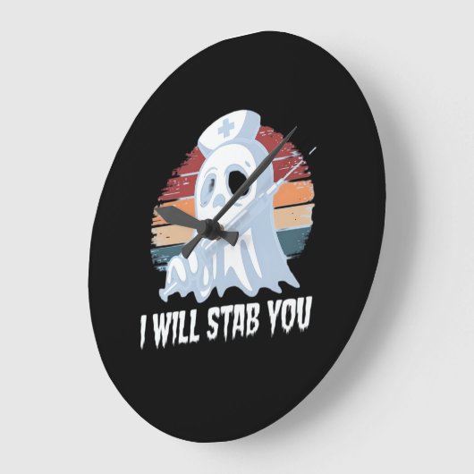 Ich werde dich ins Shirt fallen lassen, Ghost Nurs Große Wanduhr (Winkel)