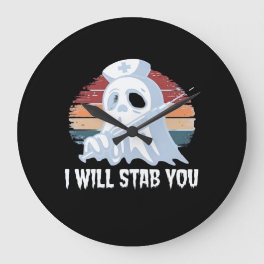 Ich werde dich ins Shirt fallen lassen, Ghost Nurs Große Wanduhr (Vorderseite)