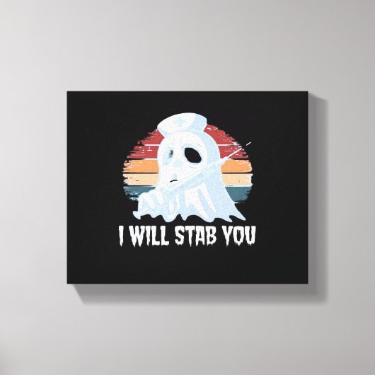 Ich werde dich ins Shirt fallen lassen, Ghost Nurs Leinwanddruck (Vorderseite)