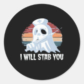 Ich werde dich ins Shirt fallen lassen, Ghost Nurs Runder Aufkleber (Vorderseite)