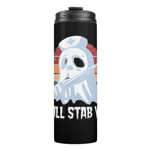 Ich werde dich ins Shirt fallen lassen, Ghost Nurs Thermosbecher (Vorderseite)