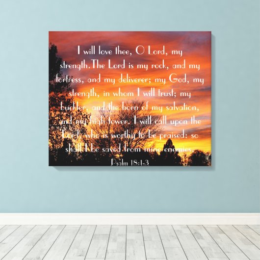 Ich werde dich Liebe geben, oder den Lord Bible ve Leinwanddruck (Insitu (Holzboden))