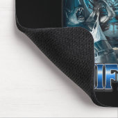 Ich werde dich lustig Alpha Wolf Meme Unhinged bes Mousepad (Ecke)