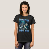 Ich werde dich lustig beschnüffeln Alpha Wolf Meme T-Shirt (Vorne ganz)