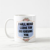 ICH WERDE DICH NIE VERLASSEN ODER VERGESSEN KAFFEETASSE (Links)