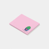 Ich werde dich niemals kaktisch verdauen post-it klebezettel (angewinkelt)