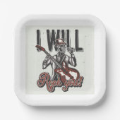 Ich werde dich rocken pappteller (Vorderseite)