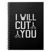 Ich werde dich schneiden notizblock (Vorderseite)