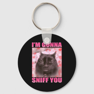 Ich werde dich schnüffeln Lustige Katzen Meme Frau Schlüsselanhänger