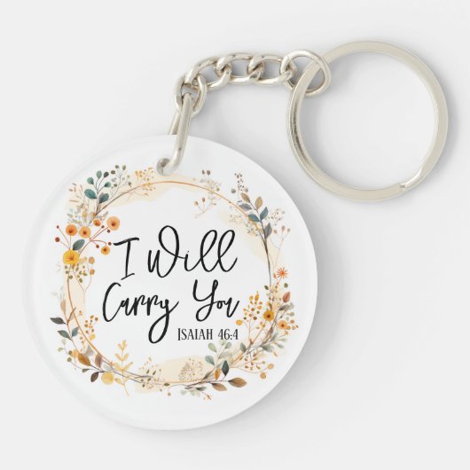 Ich werde dich tragen schlüsselanhänger (Rückseite)