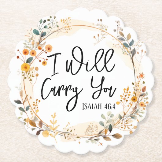 Ich werde dich tragen untersetzer (Vorderseite)