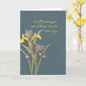 Ich werde dich vermissen, Hospiz, den letzten Absc Karte (Gelbe Blume)