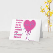 Ich werde dich vermissen karte (Gelbe Blume)