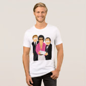 "Ich werde dich verwöhnen" Tri-Blend Shirt (Vorderseite voll)