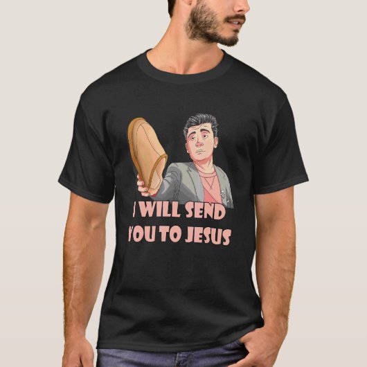 Ich werde dich zu Jesus Meme Steven schicken, den T-Shirt (Vorderseite)