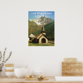 Ich werde die Augen zu den Hügeln hochheben Poster (Küche)