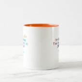 Ich werde die beste Version von mir selbst Zweifarbige Tasse (Mittel)