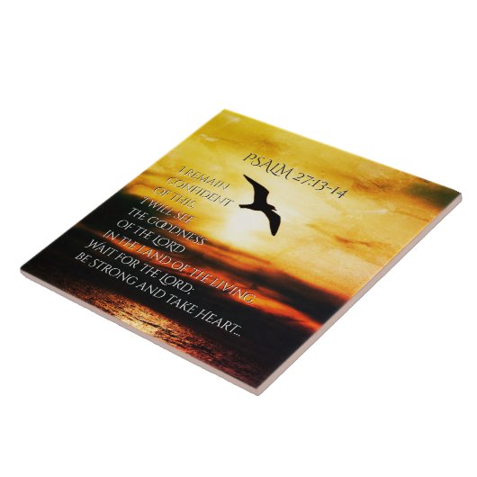 Ich werde die Güte des Herrn Psalm 27:13-14 sehen Fliese (Seite)