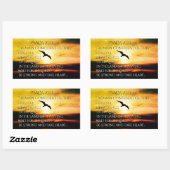 Ich werde die Güte des Herrn Psalm 27:13-14 sehen Rechteckiger Aufkleber (Blatt)