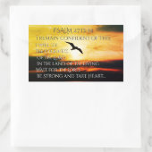Ich werde die Güte des Herrn Psalm 27:13-14 sehen Rechteckiger Aufkleber (Tasche)