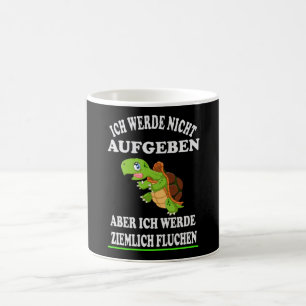 Ich werde die Runner Turtle nicht aufgeben Kaffeetasse
