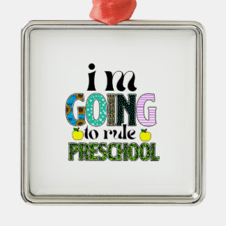Ich werde die Vorschule regeln Ornament Aus Metall