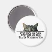 Ich werde dir das komische Cat Magnet zusehen (Vorderseite/Rückseite)